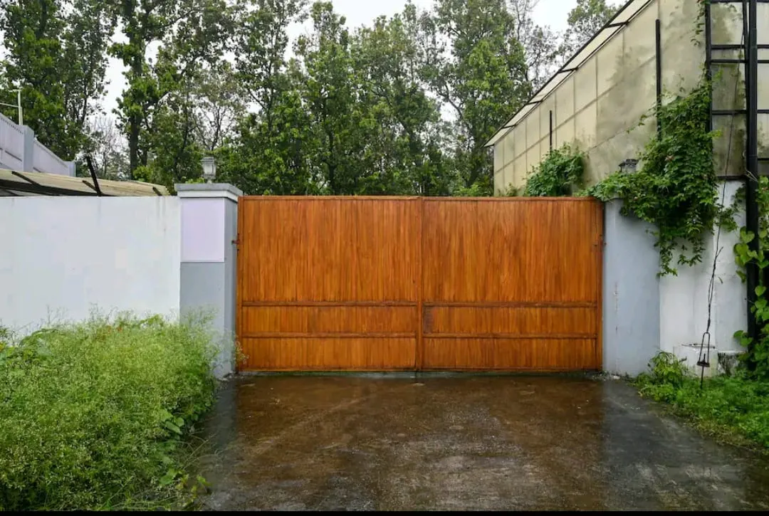 Grand entrance to the luxury pet-friendly villa