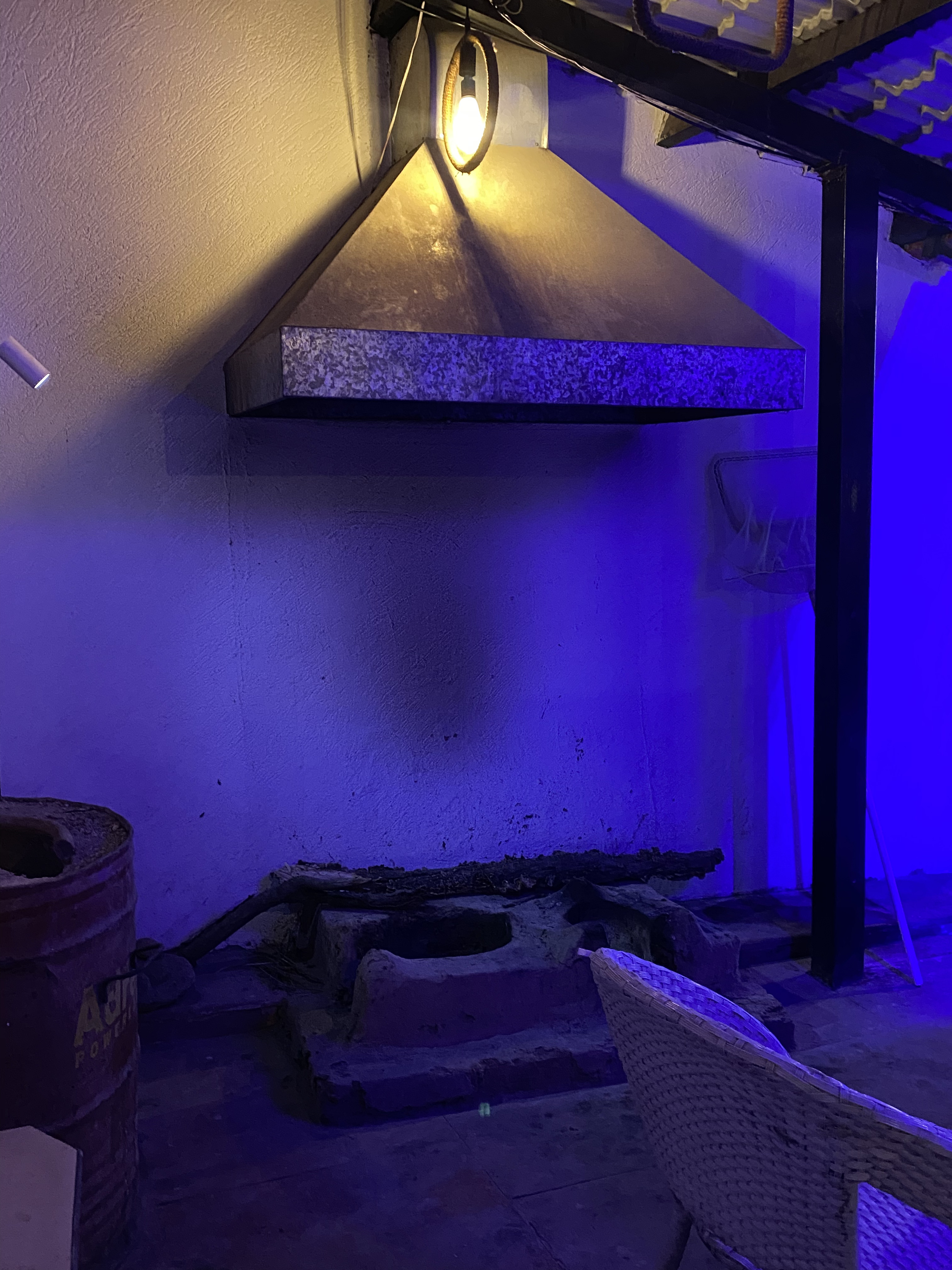 Outdoor fire pit area